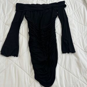 Elegant Black Off-Shoulder Dress